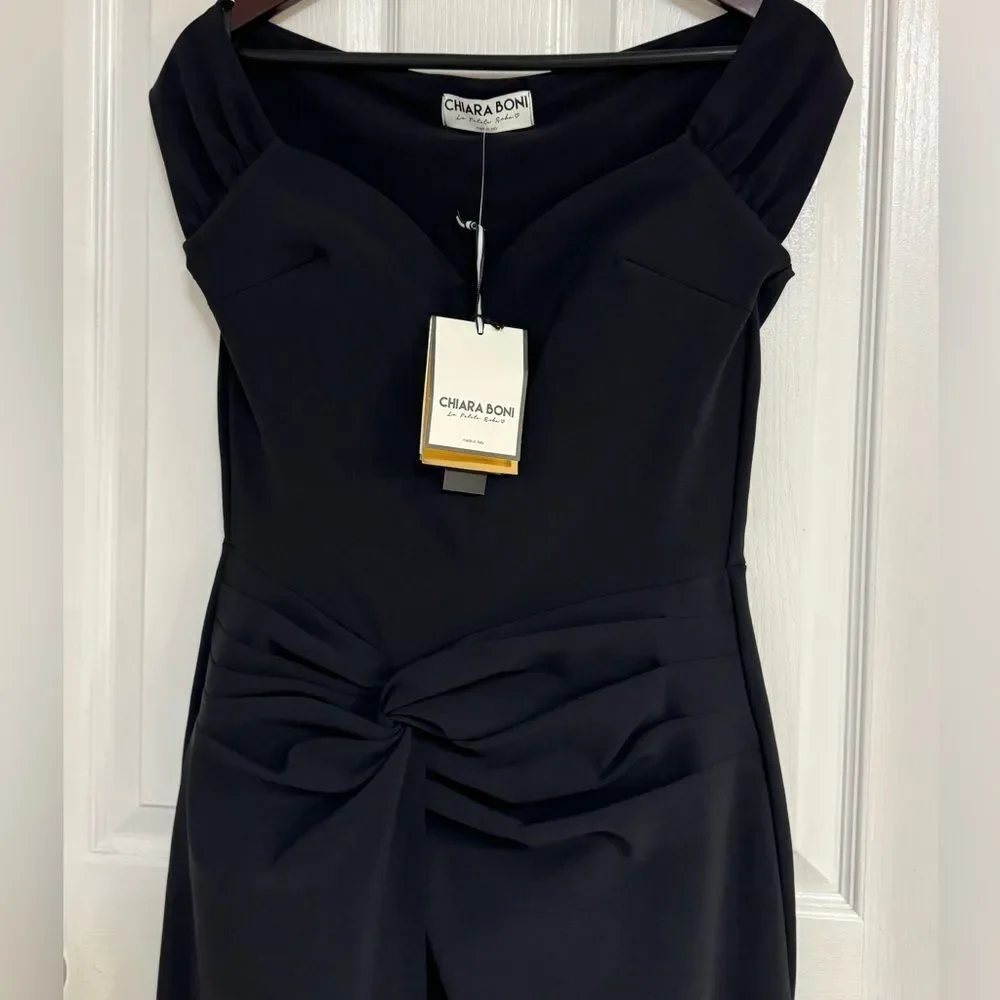 Chiara Boni La Petite Robe Secundina Sweetheart Knotted Gown – Size 10 – NWT - Picture 6 of 12